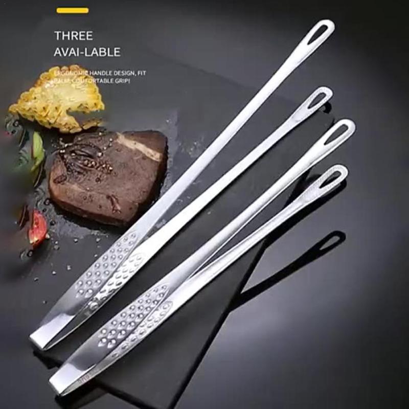 Stainless Steel Food Tongs Non Slip Barbecue Tongs