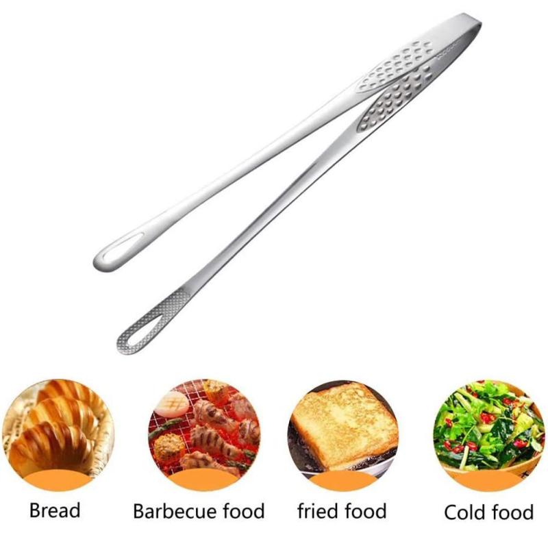 Stainless Steel Food Tongs Non Slip Barbecue Tongs