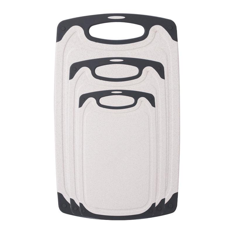 Set Of 3 Dishwasher Safe Non-slip Plastic Cutting Boards