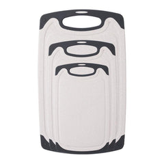 Set Of 3 Dishwasher Safe Non-slip Plastic Cutting Boards