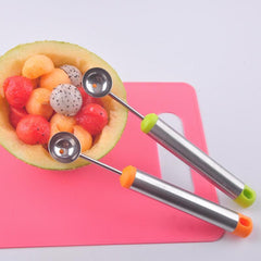 Stainless Steel Fruit Ball Digger Watermelon Spoon