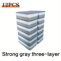 12pcs Double sided Pot Washing Sponge Magic Dish Washing Sponge