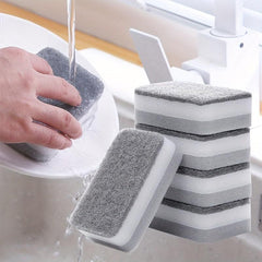 12pcs Double sided Pot Washing Sponge Magic Dish Washing Sponge