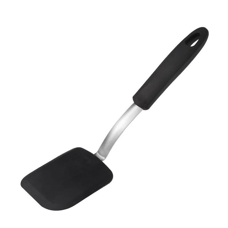 Silicone Frying Shovel Kitchen Spatula Stainless Steel Handle Cooking
