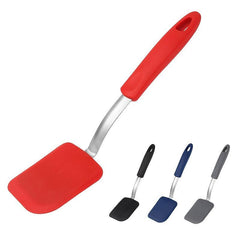 Silicone Frying Shovel Kitchen Spatula Stainless Steel Handle Cooking