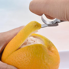 2pcs Stainless Steel Orange Citrus Slicer Fruit Cutter Peeler Remover