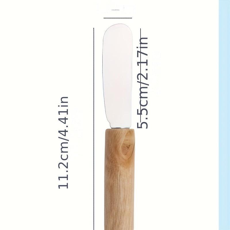 6pcs Cheese & Butter Spreader Set with Wooden Handle