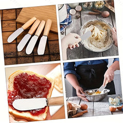 6pcs Cheese & Butter Spreader Set with Wooden Handle