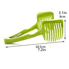 Tomato Lemon Slicer Holder Fruit Tongs Egg Slicer Cutting Holder