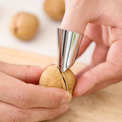 2pcs Stainless Steel Finger Thumb Picks Adjustable Nail Protector