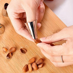 2pcs Stainless Steel Finger Thumb Picks Adjustable Nail Protector