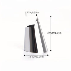 2pcs Stainless Steel Finger Thumb Picks Adjustable Nail Protector