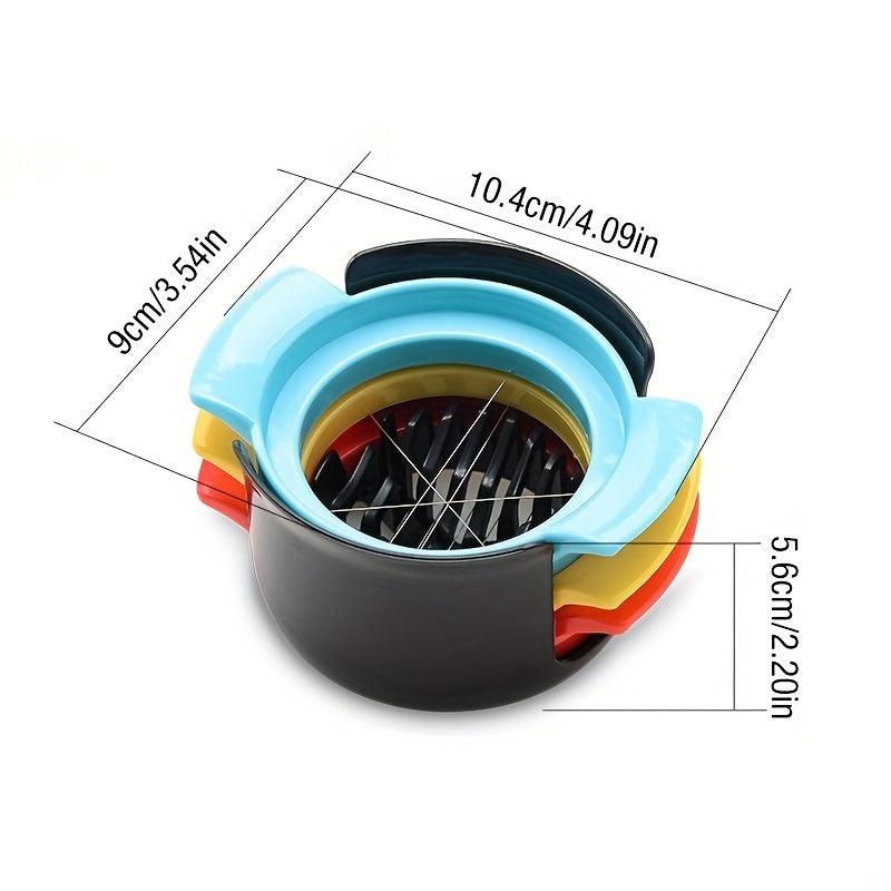 3 in 1 Stainless Steel Egg Slicer Cut Slice & Dice Eggs