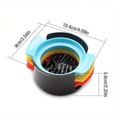 3 in 1 Stainless Steel Egg Slicer Cut Slice & Dice Eggs