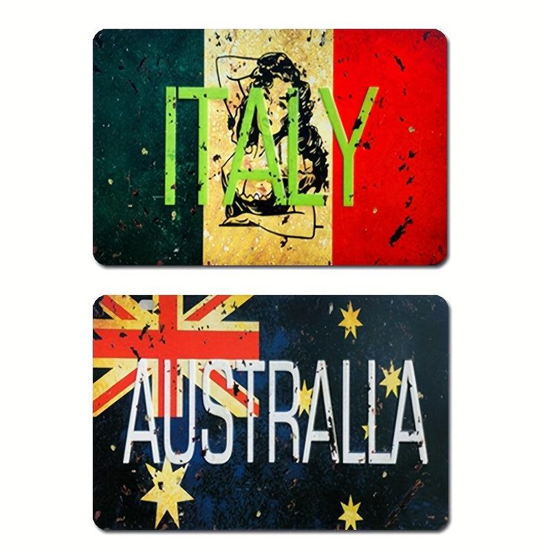 Creative Flag Fridge Refrigerator Magnets Metal Door Stickers