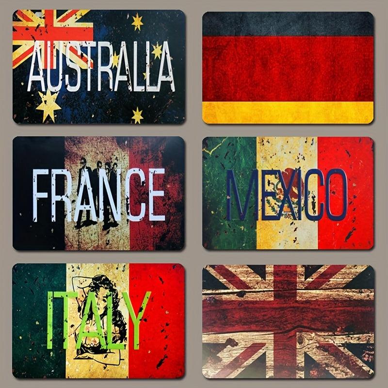 Creative Flag Fridge Refrigerator Magnets Metal Door Stickers
