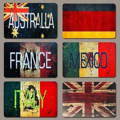 Creative Flag Fridge Refrigerator Magnets Metal Door Stickers