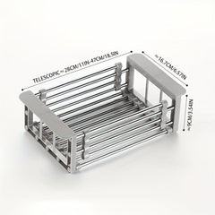 Retractable Dish Drying Rack Stainless Steel