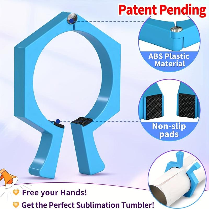 1pc Easy Grip Metal Sublimation Tumbler Clamps 20 oz Skinny Straight Blanks