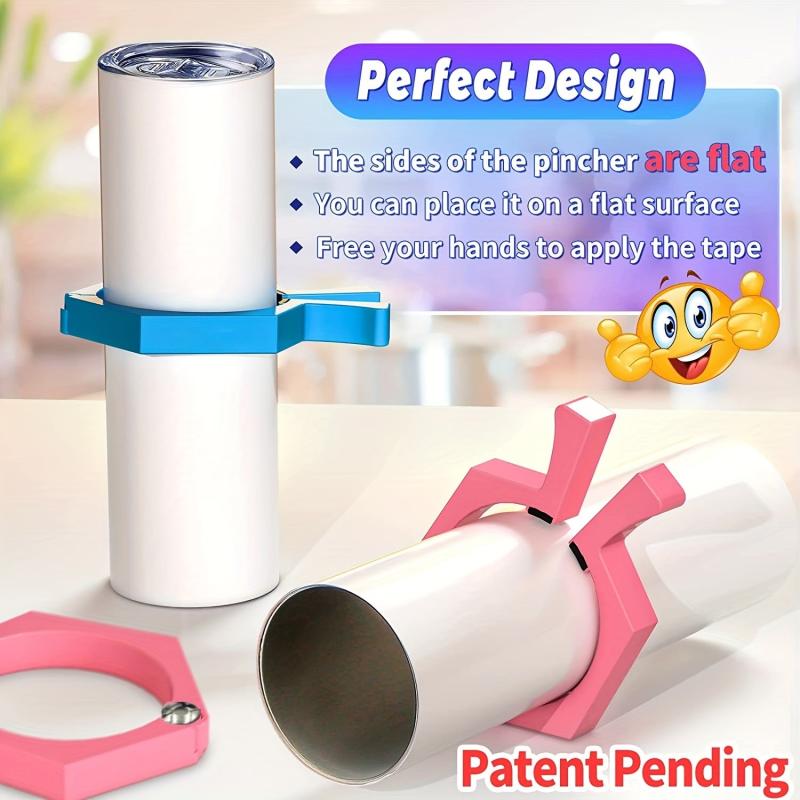 1pc Easy Grip Metal Sublimation Tumbler Clamps 20 oz Skinny Straight Blanks