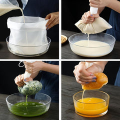 Reusable Soy Milk Nut Milk Filter Bag BPA Nylon for Healthy Drinks