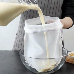 Reusable Soy Milk Nut Milk Filter Bag BPA Nylon for Healthy Drinks