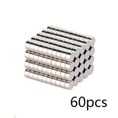 60pcs Neodymium Magnets Round Thin Durable Small Magnets 4mm 1.5mm