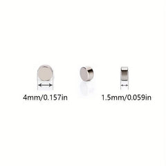 60pcs Neodymium Magnets Round Thin Durable Small Magnets 4mm 1.5mm
