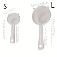 Mesh Strainer Plastic Filter Handle Tea Juice Flour Soy Milk Kitchen Gadget