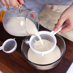 Mesh Strainer Plastic Filter Handle Tea Juice Flour Soy Milk Kitchen Gadget