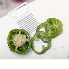 Stainless Steel Onion Slicer Cutter Holder - Lemon Holder Slicer