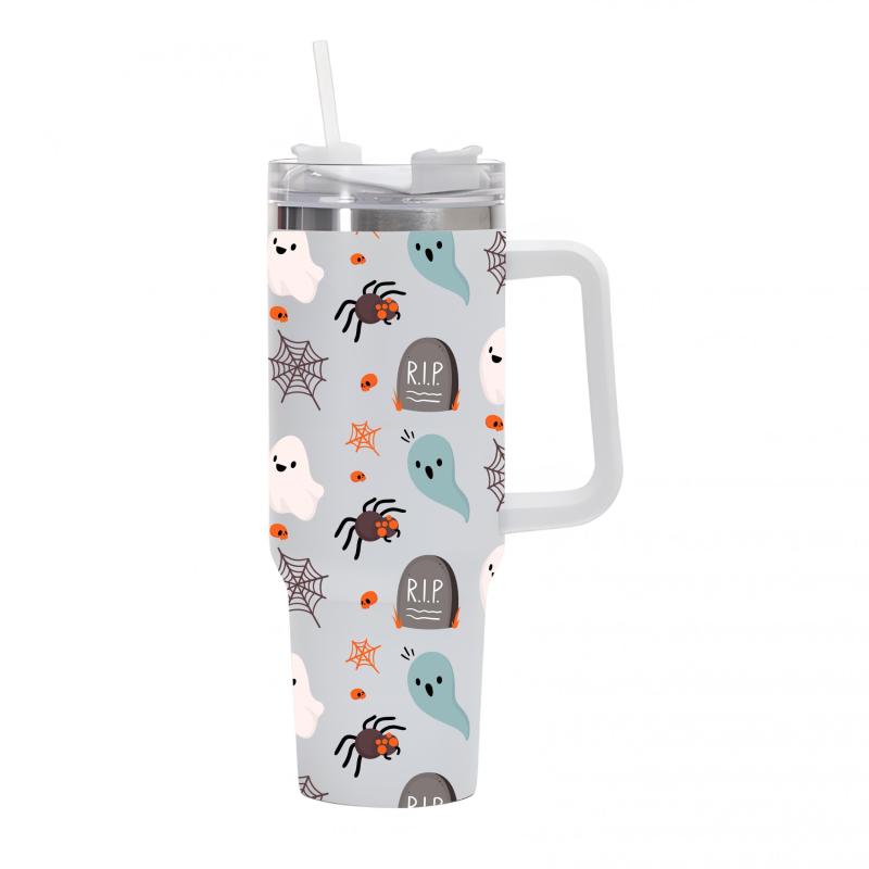 Halloween Spider Ghost Insulated Water Bottle