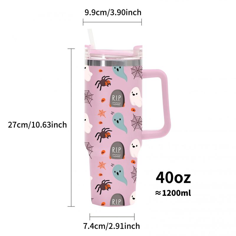 Halloween Spider Ghost Insulated Water Bottle
