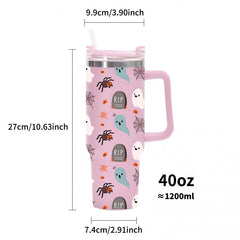 Halloween Spider Ghost Insulated Water Bottle