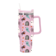 Halloween Spider Ghost Insulated Water Bottle