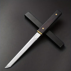 Mini Damascus Steel Tanto Sword for Display Collection Gift