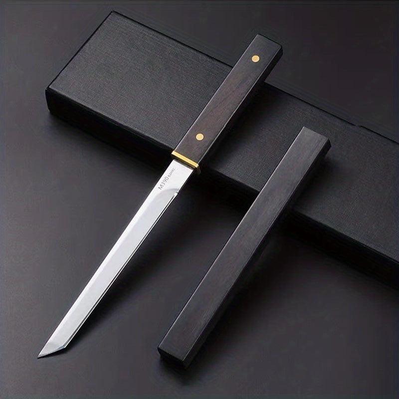 Mini Damascus Steel Tanto Sword for Display Collection Gift
