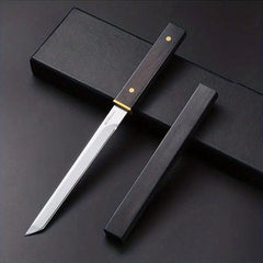 Mini Damascus Steel Tanto Sword for Display Collection Gift