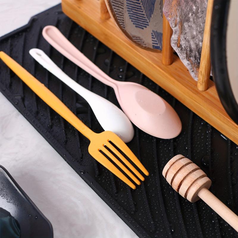 Absorbent Dish Drying Pad for Kitchen Countertop Washstand Mat