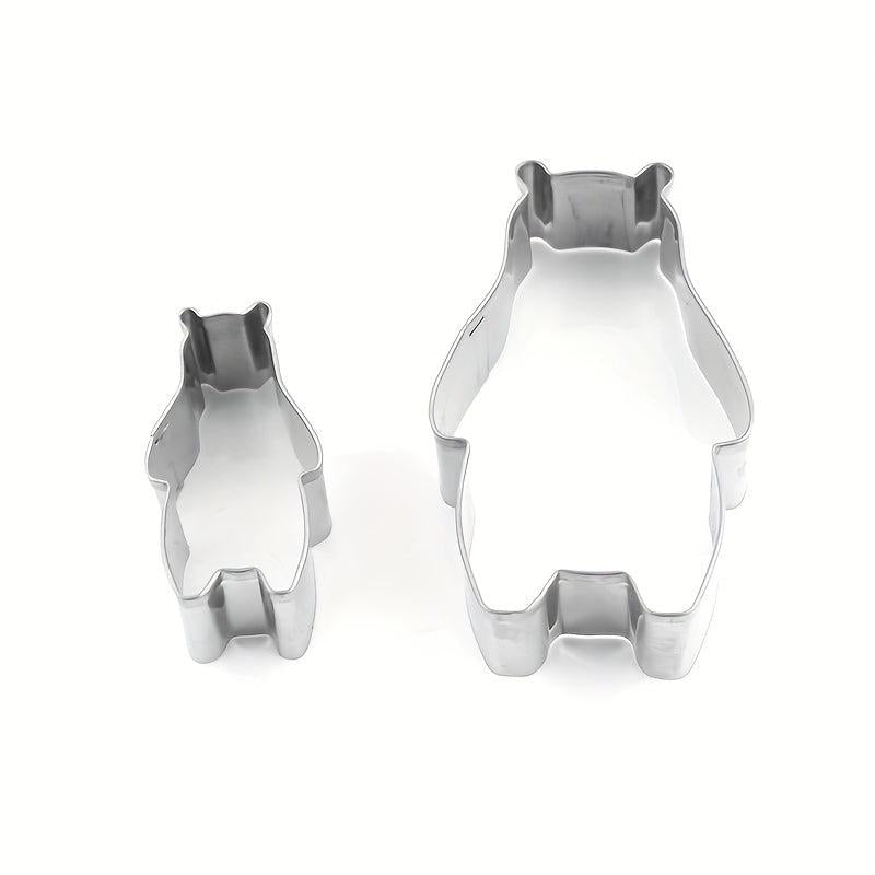 12pcs Cartoon Animals Cookie Cutters Stainless Steel Pastry Cutters Biscuit Mold