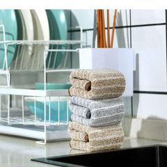 Bamboo Charcoal Dish Towel Non Stick Cleaning Cloth