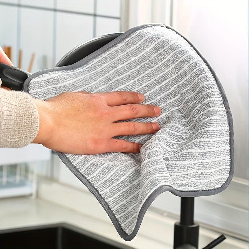 Bamboo Charcoal Dish Towel Non Stick Cleaning Cloth