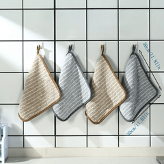 Bamboo Charcoal Dish Towel Non Stick Cleaning Cloth