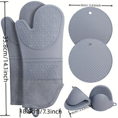 Silicone Heat Insulation Set - Clips & Baking Layer