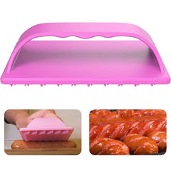 Pink Hot Dog Slicing Tool Sausage Cutter for BBQ Camping
