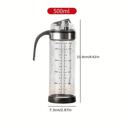 Automatic Glass Gravity Bottle Olive Storage Vinegar Dispenser Kitchen Seasoning