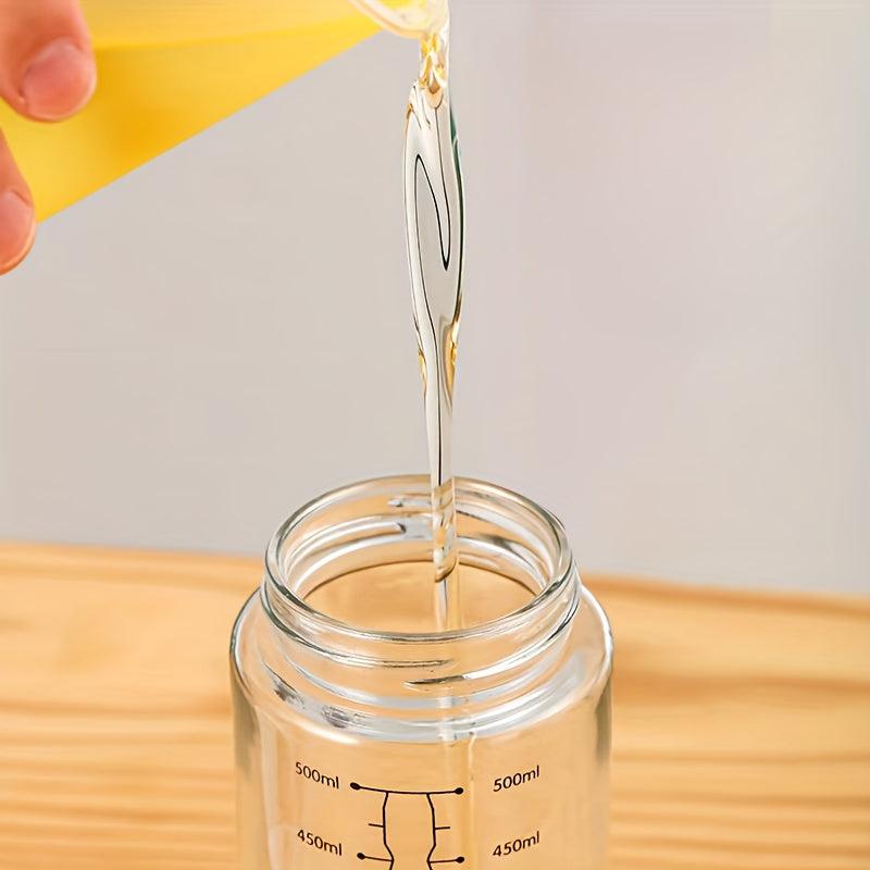 Automatic Glass Gravity Bottle Olive Storage Vinegar Dispenser Kitchen Seasoning