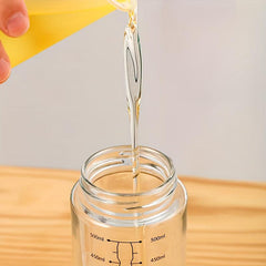 Automatic Glass Gravity Bottle Olive Storage Vinegar Dispenser Kitchen Seasoning