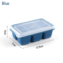 6 Cavity Mini Ice Cubes Tray Reusable Plastic Ice Cube Mould with Lid