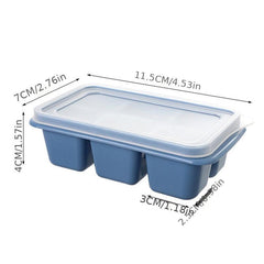 6 Cavity Mini Ice Cubes Tray Reusable Plastic Ice Cube Mould with Lid